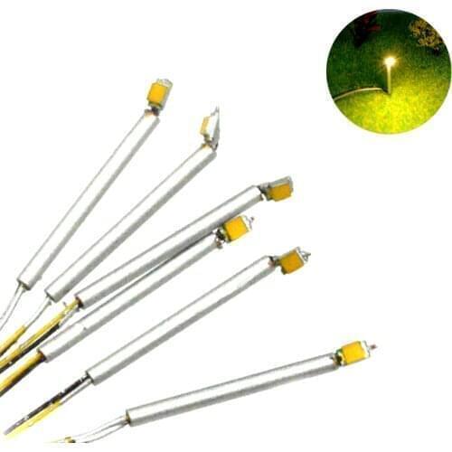 20pcs 1/750 2cm Warm Model Light Railway Landscape Train Building Layout Lamp Street HO Scale Led For Voltages Of 3V Toys Metal