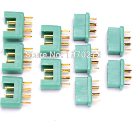 5 Pairs / 10 Pairs MPX Connector plug 24K Goldplated 6pin 40Amp RC aeromodelling field Accessories