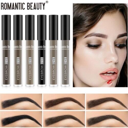 6 Colors Eyebrow Cream Makeup Double-headed Eyebrow Brush Long-lasting Styling Waterproof And Sweat-proof Eyebrow Cream TSLM1