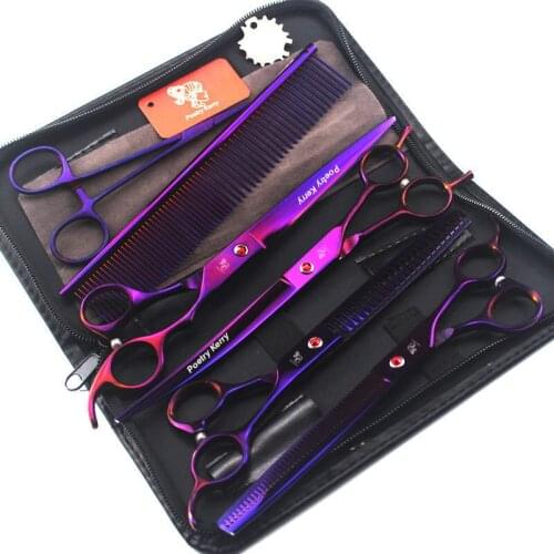 8inch High Quality Pet scissors sets,Straight & Thinning & Curved Scissor,4pcs /set,Free shipping