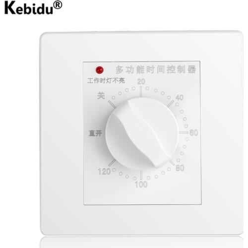 AC 220V 30/60/120 Minutes Intelligent Timer Switch Controller Mechanical Timer Switch Countdown High Power Timing Control Tools