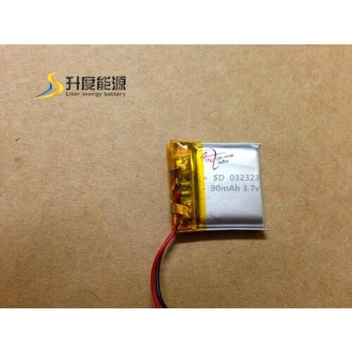 Alibaba unconventional 90mah li-Tablet polymer battery,3.7v lipo 90mah battery 032323