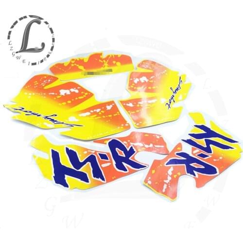 Free shipping Cross-country motorcycle Dirt applique decals fuel tank sticker Set For suzuki TSR200 TSR 200