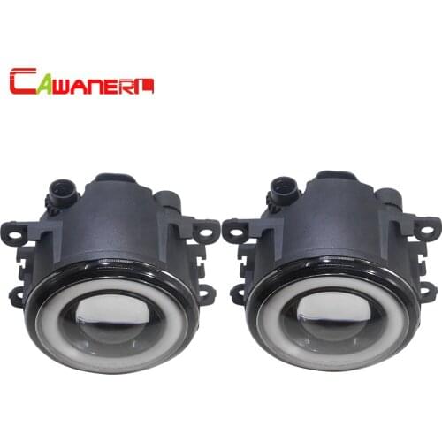 Cawanerl For Citroen Jumpy Box 2010-2015 Car 30W COB LED Fog Light H11 Angel Eye Daytime Running Lamp DRL 3000LM 12V 2 Pieces