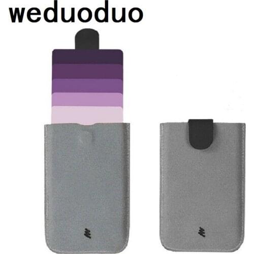 2020New Credit Card Holder Cascading Pullout Card Case Bright Gradient Smart Card Package Men and Women Thin Wallet cardholder