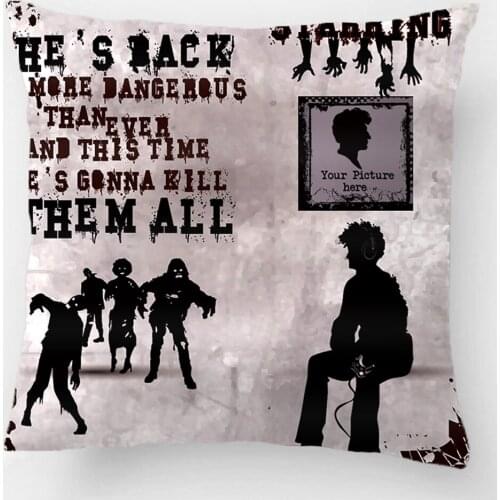 Movie Poster Zombie Murderer Throw Pillow Case Decorative Cushion Cover Pillowcase Customize Gift By Lvsure For Car Sofa Seat