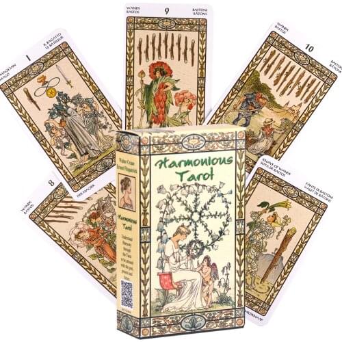 Latest Arrival Vintage Pattern, Classic Pattern, First-class Feel Harmoulous Tarot Cards Board Games for Adults