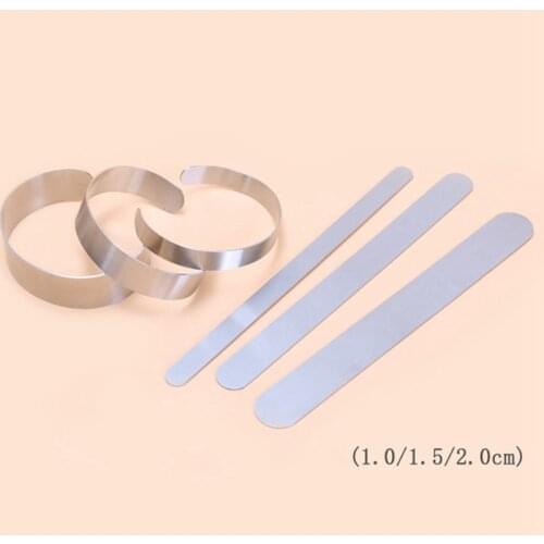 5/10/15/20mm Width Polished Stainless Steel Strip and Curve Shape Inner Core Pattern For Bracelet Diy Project Accessories