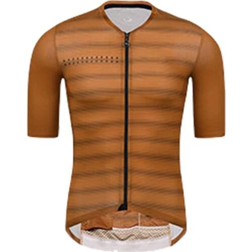 Summer Cycling Sport Clothing Mens Print Strips Mountain Road Bicycle Short sleeve Jersey Pro Team Motocross Bike Mtb Clothing