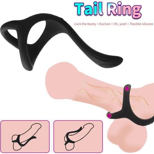 Mens Penis Ring Anti Dropping Perineal Stimulation Massage Ring Spike Sleeve Delayed Ejaculation Sex Toys For Men Penis