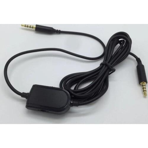 New 3.5mm Audio Aux Cable Inline Mute Volume Control forAstro A10 A40 A30 A50 Play Station PS4 PC Smartphone Audio Cable