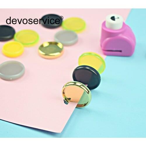 New Creative Mushroom Single Hole Umbrella Loose Leaf DIY Punch Hand Paper Binding Disc Punch Punches Office School Supplies