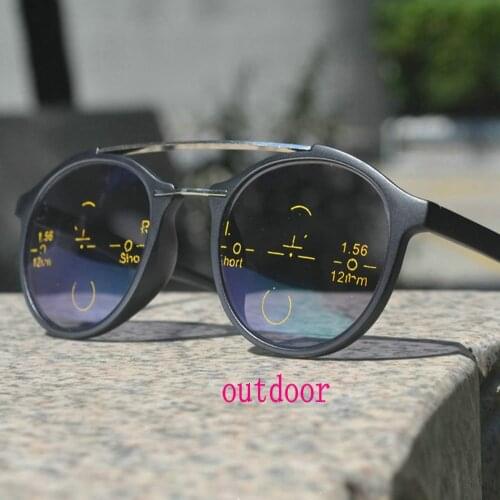 Progressive Multifocal Lens Reading Glasses Men Presbyopia Hyperopia Bifocal Glasses 2021 New Sun Photochromic Eyeglasses NX