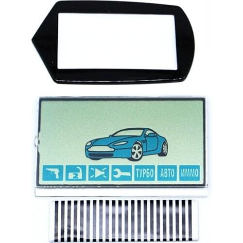 A61 LCD Display For Russian Version Starline A61 LCD Remote Controller Car Alarm Security Car-Styling with LCD keychain Glass