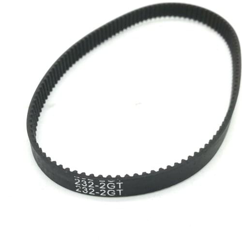 Closed-loop 2GT/GT2 Timing Belt, 232mm Length, 116 Teeth, 6mm Width, 232-2GT-6