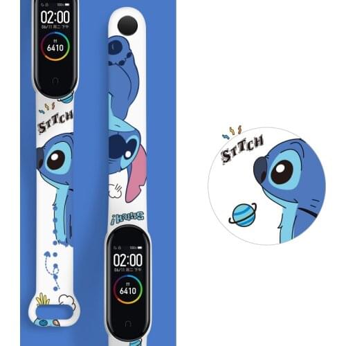 Disney Stitch Marvel Strap for Xiaomi Mi Band 5 4 3 for Xiaomi Wrist Strap Star Wars NFC Silicone Wristband Bracelet Replacement
