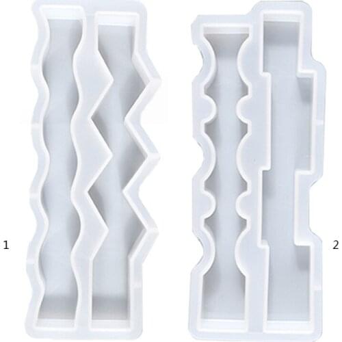 Speical Shaped Strip Candle Silicone Mold 3D Resin Epoxy Mould DIY Craft Soap Molds for DIY Craft Jewelry Making