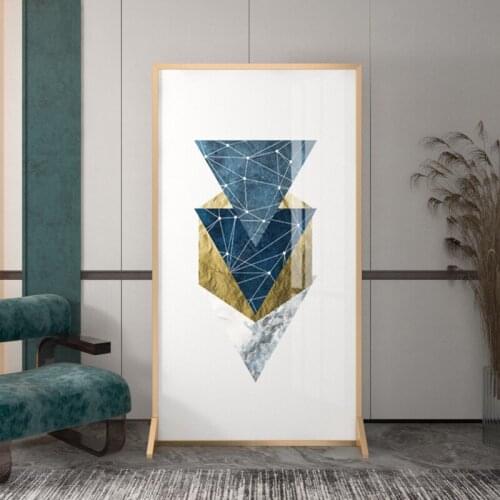 Nordic light luxury metal door custom art screen partition living room small apartment room mobile entry porch screen