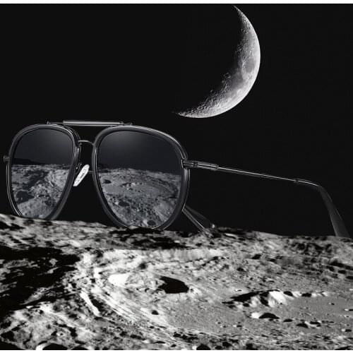 Retro Pilot Polarized Sunglasses Men Brand Designer Driveing Travel UV400 Sun Glasses Male High Quality Alloy Frame Goggles N15