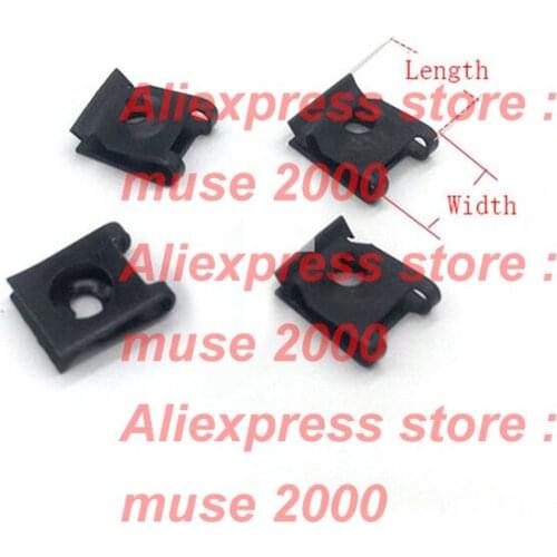 ST4.8 ST6.3 clip nut Car VehicleU-Type gasket Clips Clasp Metal Panel Trim Buckle Snaps Retainer Self taping screw