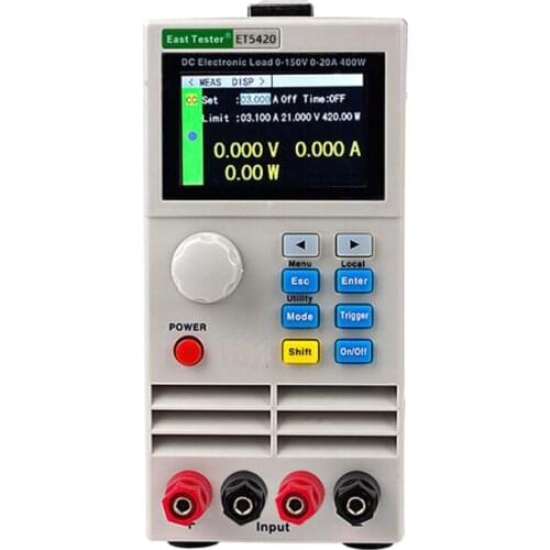 ET5420 Battery Tester Professional Programmable Dual channel Dc Electronic Load Battery Indicator Battery Monitor Charging Test