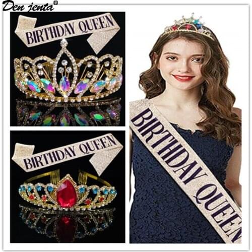 Bridal Crystal Rhinestones Tiaras Birthday Party Etiquette Shoulder Strap Crowns Wedding Accessories For Women Hair Jewelry