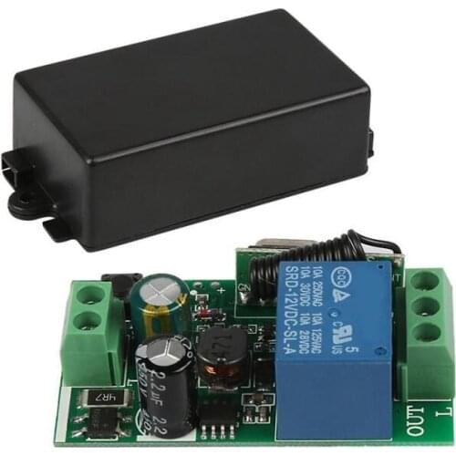 Universal 433 MHz AC 220V 1 Channel Remote Control Switch Mini Wireless Relay Receiver Module for 433 MHz RF Transmitter Garage