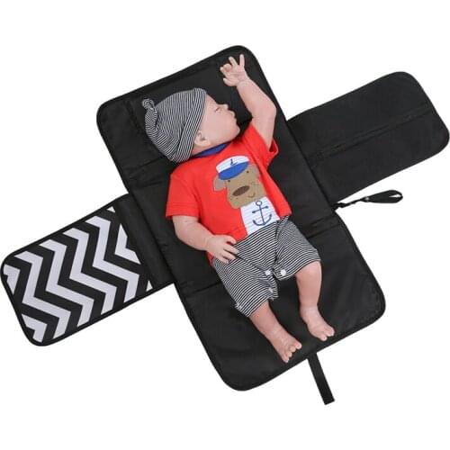 1 Pcs New 3 In 1 Waterproof Baby Diaper Cover Mat Changing Pad Diaper Travel Hand Folding Diaper Bag Baby Stroller Accessories