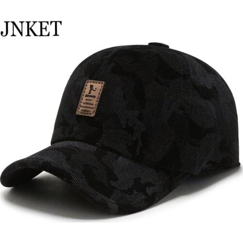 JNKET Winter Cap Outdoor Adult and Elderly Men Hat Baseball Cap Warm Earflap Baseball Hats Adjustable Snapbacks Hats Sports Cap