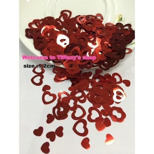 12MM 30Gram about 500Pcs Wedding Anniversary engagement bridal shower Table Scatters Foil Confetti confetti sprinkle Valentine