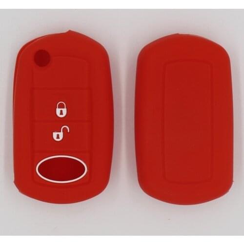2PC Silicone 2 Button Remote Key Case for Land Rover Defender Freelander Rover Key Holder Cover Shell