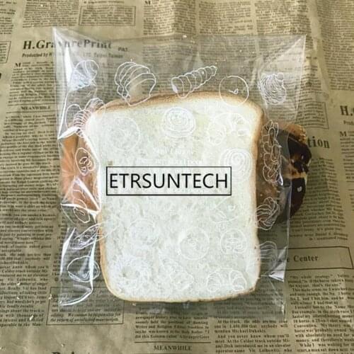 2000pcs Transparent Plastic Bags Bread Toast Cookie Cupcake Packaging Bag Bakery Party Food Packing Bag