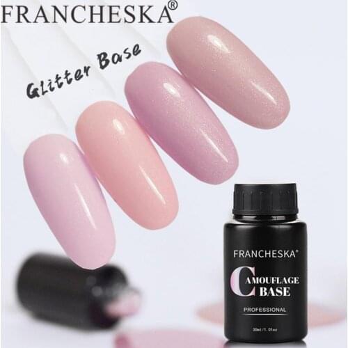 30ml FRANCHESKA Glittering Foundation Glue Nail Supplies TSLM2