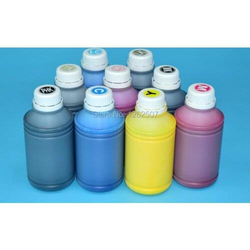9 colors 500ML High quality waterproof pigment ink For Epson Surecolor P600 P608 P800 R3000 3800 3880 11880 7890 9890 Printers