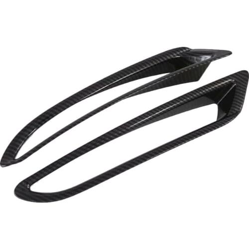 For Mazda 3 M3 2019 2020 Accessories Front Rear fog lights cover frame trim ABS Chrome Exterior Refit Carbon Style Car Styling