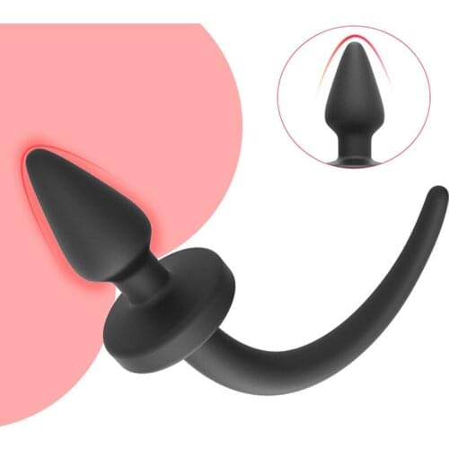 Sex Shop New Silicone Anal Plug With Dog Tail Bdsm Bondage Fox Tail Plug For Men Woman Couples Cosplay Adult Game Erotic Sex Toy