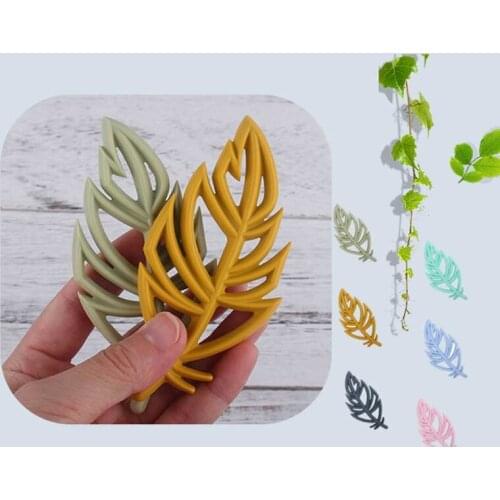 Baby Tree Leaf Silicone Bead Teether Newborn Molar Soother Infant Teething Chewing Toy Shower Gifts