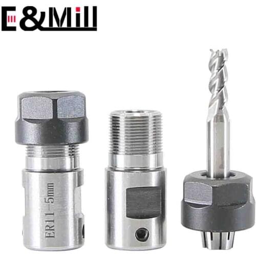 DIY ER11 ER16 ER20 5mm 6mm 6.35mm 7mm 8mm 10mm 12mm 14mm 16mm Motor spindle tool holder chuck High-precision engraving machine