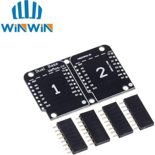 H71 Double Socket Dual Base Shield D1 Mini NodeMCU ESP8266 Diy PCB D1 Expansion board