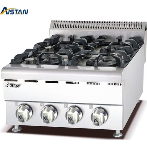 GH587 Commercial Kitchen Equipment Gas Range With 4 -Burner Gas Oven Electric Cooking Stove Stainless Steel