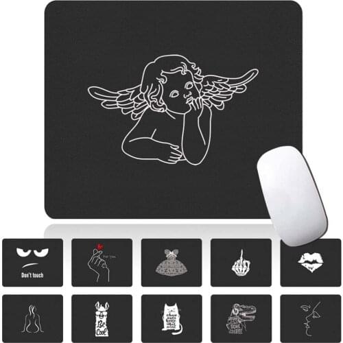 Gaming Mouse Pad 25x21CM Ultra Thin Mouse Mat Non-slip PU Leather for Office Specialized E-sport Gaming Waterproof Mouse Pad