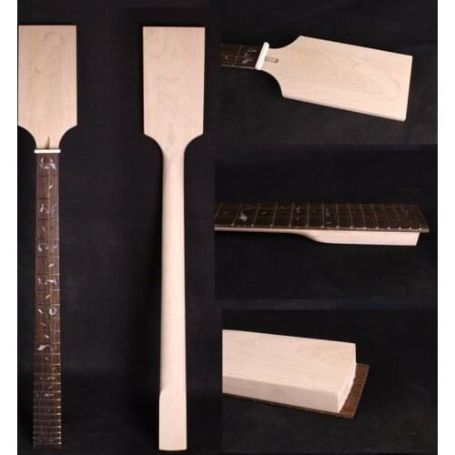 Maple Bass Guitar neck 24 fret 34 Inch Inlay Guitar Neck Replacement #B2