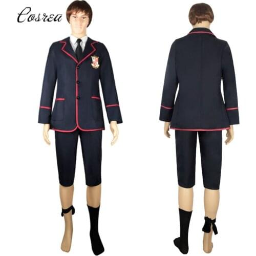 Movie The Umbrella Academy Cosplay Costumes School Uniform Vest Suits Disfraz Women Men Clothes Halloween Carnival Party Outfit