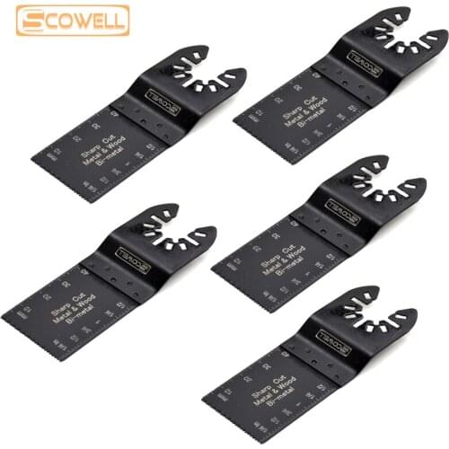 40%OFF Promotion Multi Metal Cutting Saw Blade 34*40*90mm HSS Bi-metal Oscillating Tool Saw Blades 5PACK