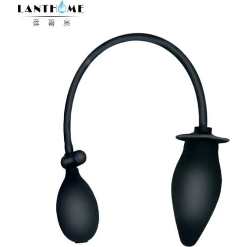 Inflatable Realistic Dildo Anal Toys Penis Pump Anal Plug Tail Butt Plug Device Adult Sex Toys for Woman Men Masturbator G Spot