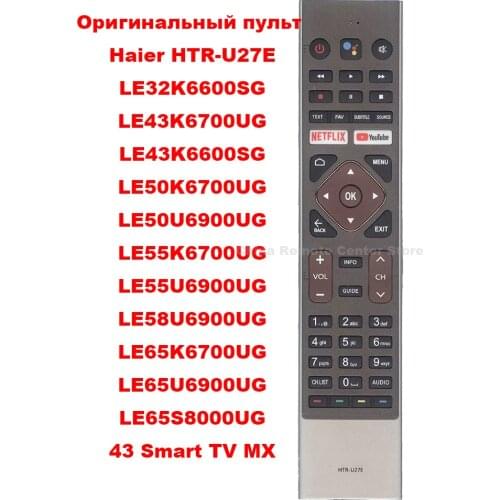 Original VOICE Remote Control HTR-U27E For Haier SmartTV LE32K6600SG LE43K6700UG LE50K6700UG LE50U6900UG LE55K6700UG LE65S8000UG