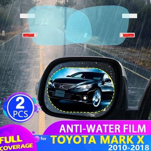 Car Rearview Mirror Film for Toyota Mark X XP130 130 2010~2018 Full Cover Anti Fog Rainproof Sticker Accessories 2011 2012 2013