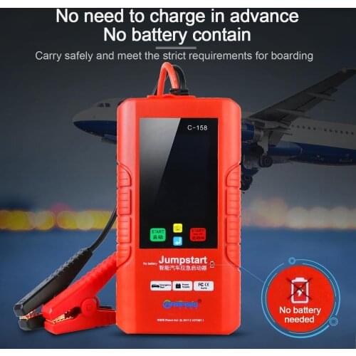 Car Jump Starter No battery Portable C-158 12V Super Capacitor Jump Starter Full Charge Faster with Little Power Fast Charging