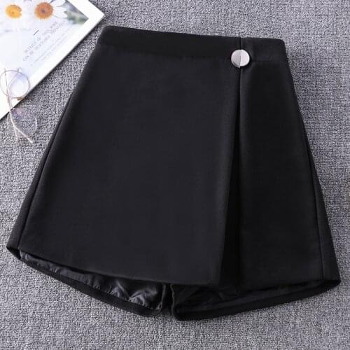 Black cloth plus big size clothing for femme woman High waist 2020 Womens shorts clothes pants female A6177