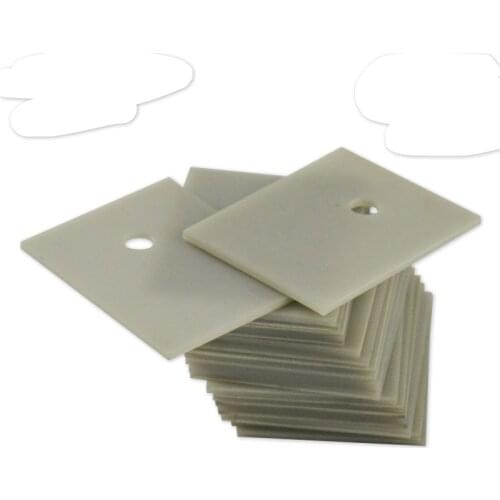 10pcs/lot Aluminum Nitride Ceramic Sheet Thermal Insulating Ceramics Plate TO-220/247/264/3P/3 High Power Radiator